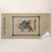 中世ボガティロシアのル ビーチタオル (正面)