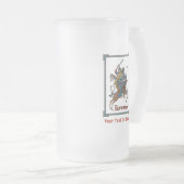 中世ボガティロシアのル フロストグラスビールジョッキ (正面右)