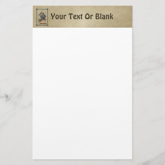 中世ボガティロシアのル 便箋 (正面)