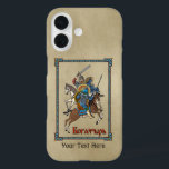 中世ボガティロシアのル iPhone 16ケース<br><div class="desc">馬に乗ったボガティエとアロシアのジアの戦士の戦いの描写。キリルロシアの文字読の「Богатырь」（ボガトリ）も登場する。おカスタマイズ客様の追加文字を追加ボガティリは中世のスラブキャラクターの中に見られる英雄的なエピックである。彼らは西洋の文学の騎士に似ている。ボガティリについての話の大半はキエフのウラジーミルIの裁判所のまわりに(958-1015)を回っている。一部のボガティリは歴史的な姿と推定される。ボガティ保護リの地土と侵略者、特にTatarsに対する人々。一部は神に近い力と力を持つ。1974年にソ連で出版されたタマラ・リキオタルの『Повесть о славных богатырях, златом граде Киеве и великой напасти на землю Русскую』の白黒のラインスケッチイラストレーションに翻案されロシアのた素晴らし。</div>
