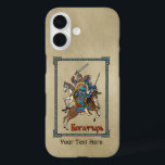 中世ボガティロシアのル iPhone 16ケース<br><div class="desc">馬に乗ったボガティエとアロシアのジアの戦士の戦いの描写。キリルロシアの文字読の「Богатырь」(ボガトリ)も登場する。おカスタマイズ客様の追加文字を追加ボガティリは中世のスラブキャラクターの中に見られる英雄的なエピックである。彼らは西洋の文学の騎士に似ている。ボガティリについての話の大半はキエフのウラジーミルIの裁判所のまわりに(958-1015)を回っている。一部のボガティリは歴史的な姿と推定される。ボガティ保護リの地土と侵略者、特にTatarsに対する人々。一部は神に近い力と力を持つ。1974年にソ連で出版されたタマラ・リキオタルの『Повесть о славных богатырях, златом граде Киеве и великой напасти на землю Русскую』の白黒のラインスケッチイラストレーションに翻案されロシアのた素晴らし。</div>