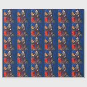 中世ポートレート包装紙 ラッピングペーパー (フラット)