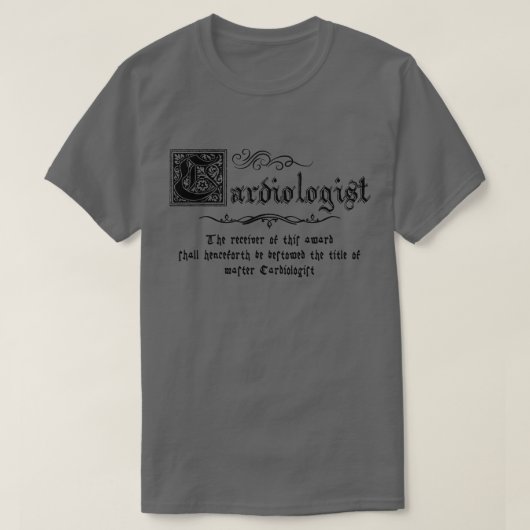中世マスターの論理学者 Tシャツ (デザイン正面)