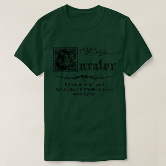 中世マスターキュレーター Tシャツ (デザイン正面)