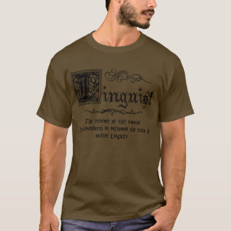 中世マスター言語学者 Tシャツ