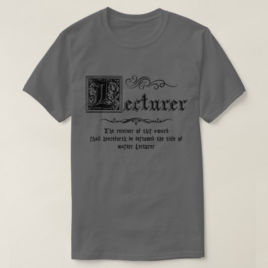 中世マスター講師 Tシャツ (デザイン正面)