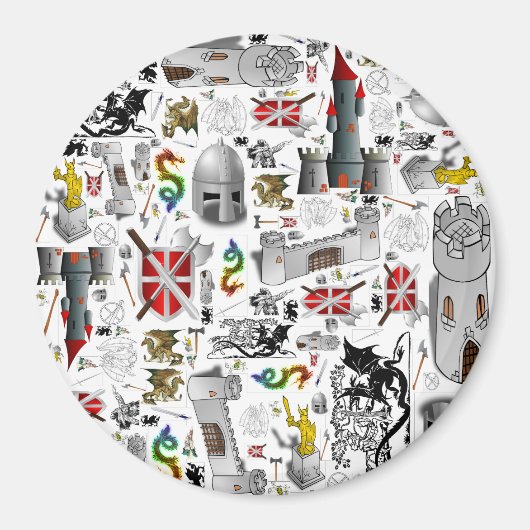 中世マッシュアップ マグネット (正面)