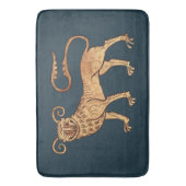 中世マンティコア大浴場 バスマット (正面縦)