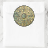中世メダリオンステッカー ラウンドシール (バッグ)