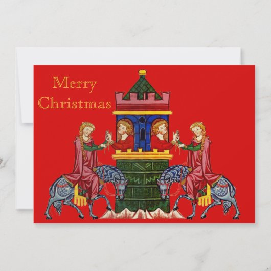 中世メリーのクリスマス シーズンカード (正面)