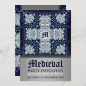 中世モダンテーマパーティー招待状 招待状 (正面/裏面)