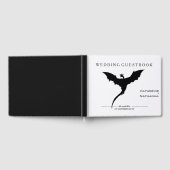 中世モダンドラゴンのミニマル口結婚書 ゲストブック (全面)