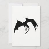 中世モダンドラゴン結婚式招待状 招待状 (裏面)