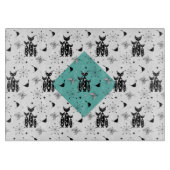 . .中世モダン紀のレトロの猫たちが可愛い柄 カッティングボード (正面)