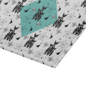 . .中世モダン紀のレトロの猫たちが可愛い柄 カッティングボード (角)