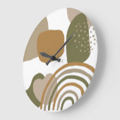 . .中世モダン紀の中頃、宝の虹MCM  ラージ壁時計 (傾斜)