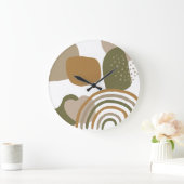 . .中世モダン紀の中頃、宝の虹MCM  ラージ壁時計 (ホーム)