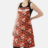 中世モダン紀の幾何はっきりしたレトロ エプロン (インサイチュ)