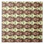 中世モダン紀魚 タイル (正面)