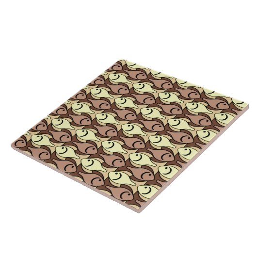 中世モダン紀魚 タイル (側面)