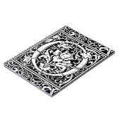 中世モノグラムアールヌーボー手紙 ノートブック (左側)