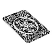 中世モノグラムアールヌーボー手紙 マグネット (右側)