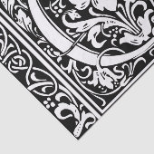 中世モノグラムアールヌーボー手紙 薄葉紙 (詳細)