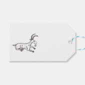 中世ヤギとミルフルーアギフトラベル ギフトタグ (正面(横))