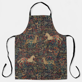 中世ユニコーンスタグディアミッドナイトフローラ園 エプロン