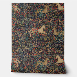 中世ユニコーンスタグディアミッドナイトフローラ園 壁紙