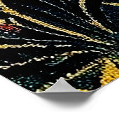 中世ユニコーンミッドナイトフローラぶら下がったガーデンズTa ポスター (角)