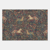 中世ユニコーンミッドナイトフローラ園 ラッピングペーパーシート (正面2)