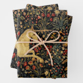 中世ユニコーンミッドナイトフローラ園 ラッピングペーパーシート (インサイチュ)