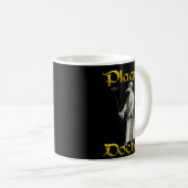 中世ヨーロッパのペスト医師のくちばしの衣装 コーヒーマグカップ (正面右)