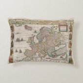 中世ヨーロッパの地図(ウィレム・ブレーウ著) アクセントクッション (裏面)