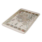 中世ヨーロッパの地図（ウィレム・ブレーウ著） バスマット (アングル)