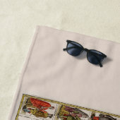 中世ヨーロッパの地図（ウィレム・ブレーウ著） ビーチタオル (インサイチュ)