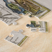 中世ヨーロッパの地図(Willem Blaeu著) ジグソーパズル (側面)