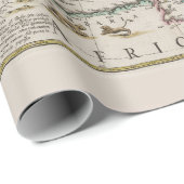 中世ヨーロッパの歴史地図（ウィレム・ブレュー著） ラッピングペーパー (ロールコーナー)