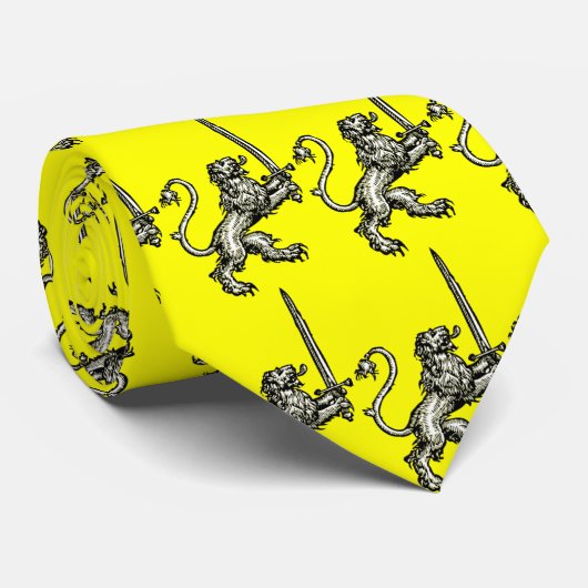 中世ライオンのタイ ネクタイ (ロール)