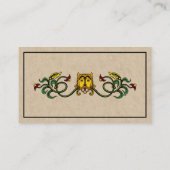 中世ライオンのデザイン 名刺 (裏面)