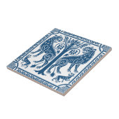 中世ライオンズツリーセラミックタイル タイル (側面)