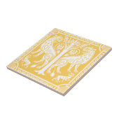 中世ライオンズツリーセラミックタイル タイル (側面)