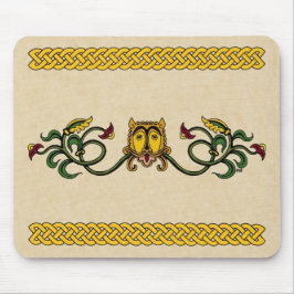 中世ライオンデザインマウスパッド マウスパッド