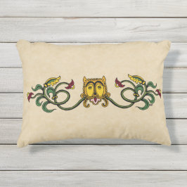 中世ライオンデザイン アウトドアクッション