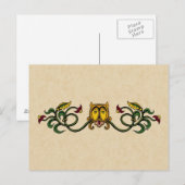 中世ライオンデザイン ポストカード (正面/裏面)