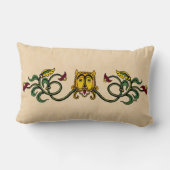 中世ライオンデザイン ランバークッション (裏面)