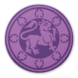 中世ライオン セラミックノブ