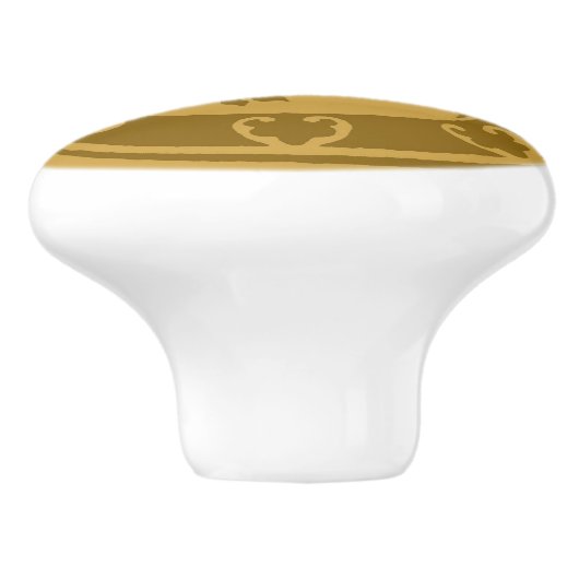 中世ライオン セラミックノブ (側面)