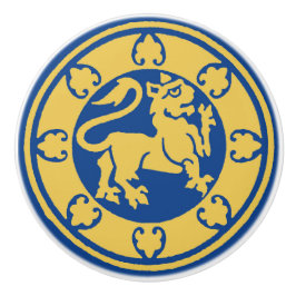 中世ライオン セラミックノブ